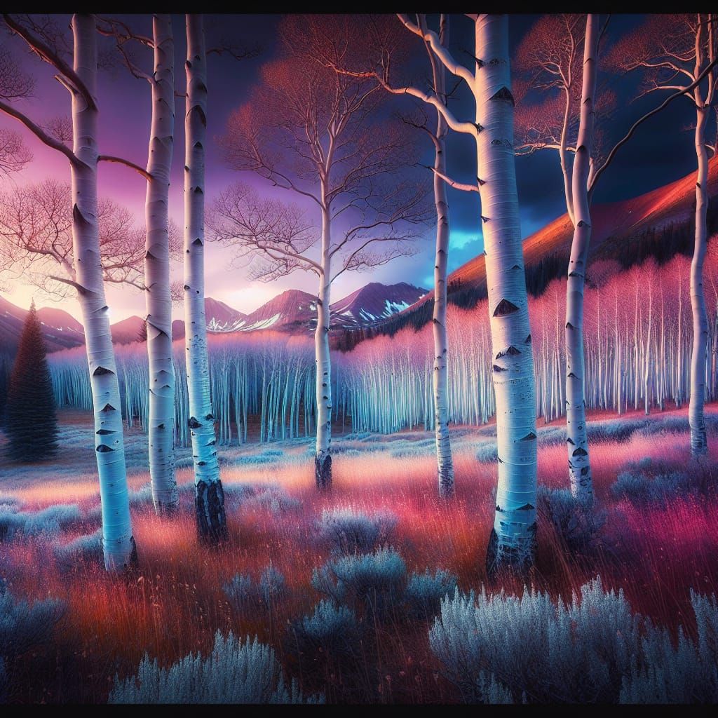Aspen Grove Colorado: Magical Hour Landscape