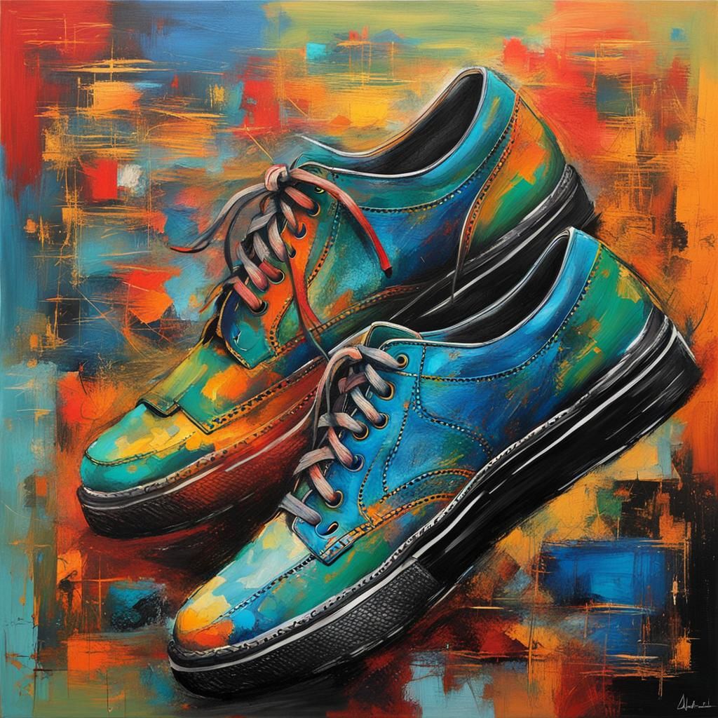 Abstract Art: Roads in Our Shoes