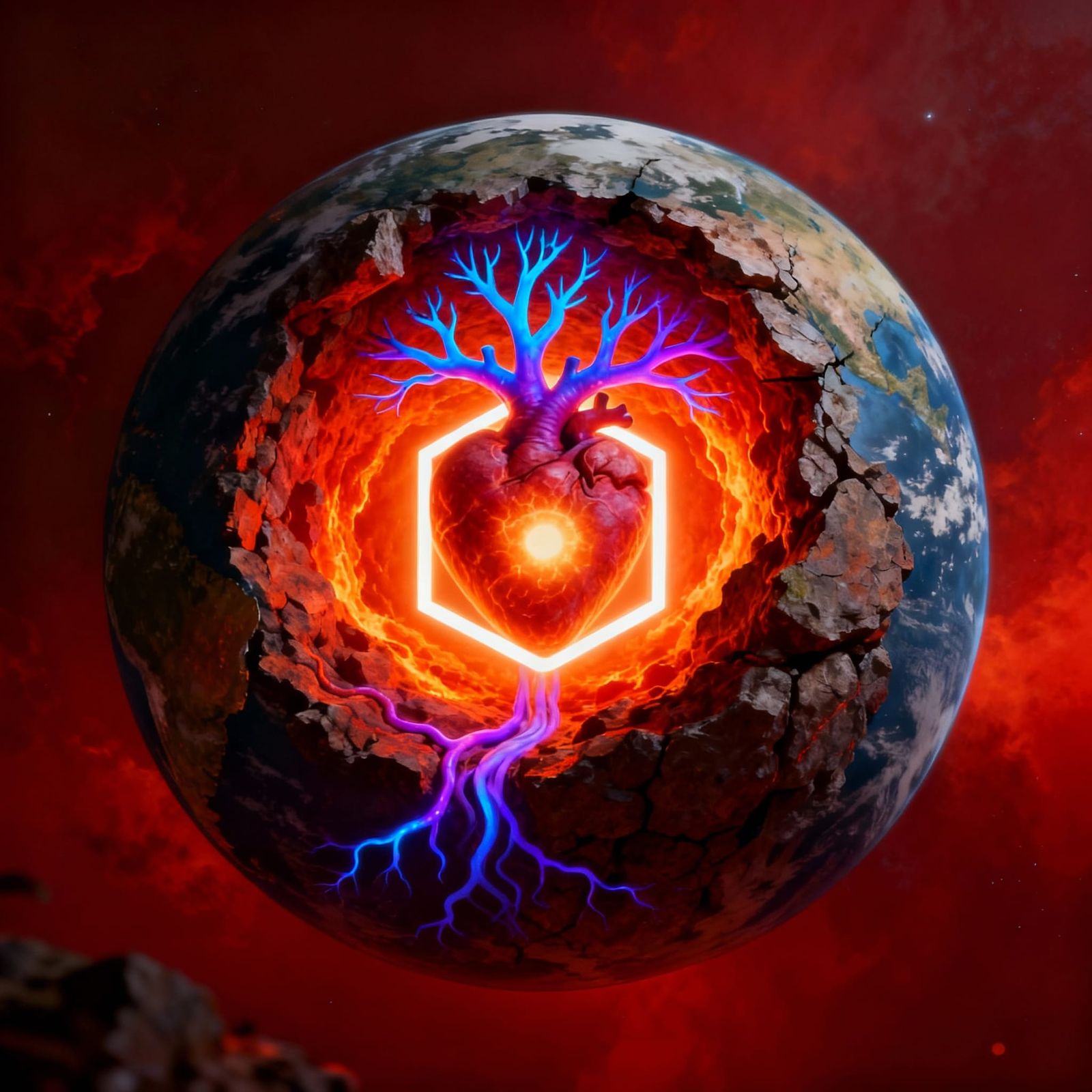 The Living Earth: A Sentient Planet with a Heart