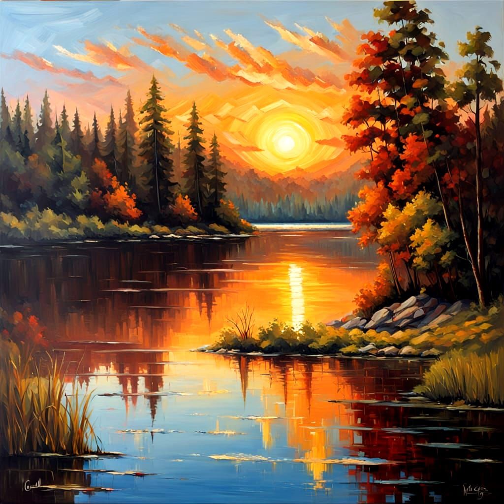 Autumn sunset