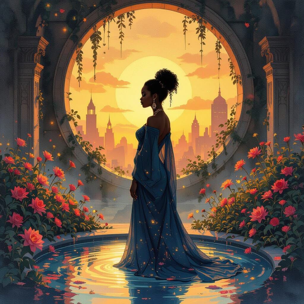 Ethereal Underworld Portal: Bioluminescent Dreamscape