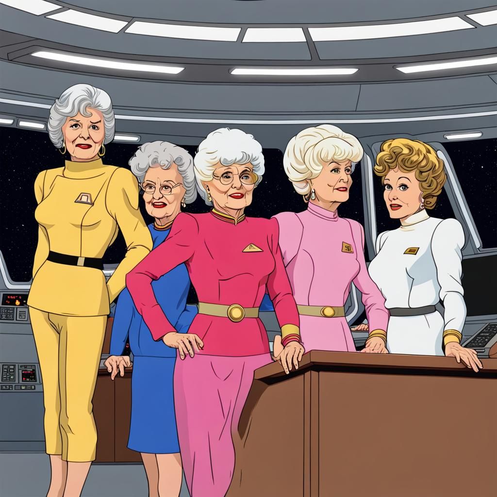 The Golden Girls on the Starship Enterprise