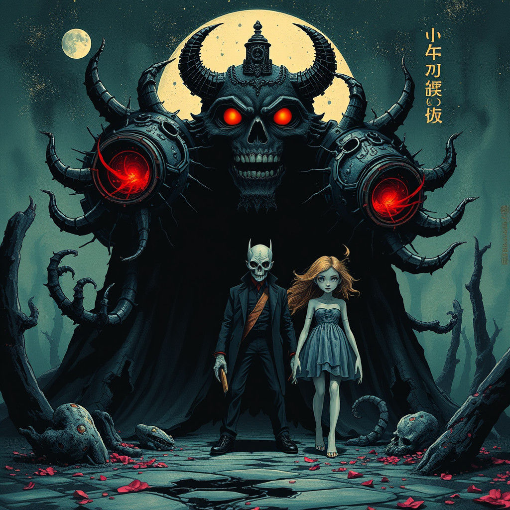 Sinister Whimsy: A Post-Apocalyptic Dieselpunk Movie Poster