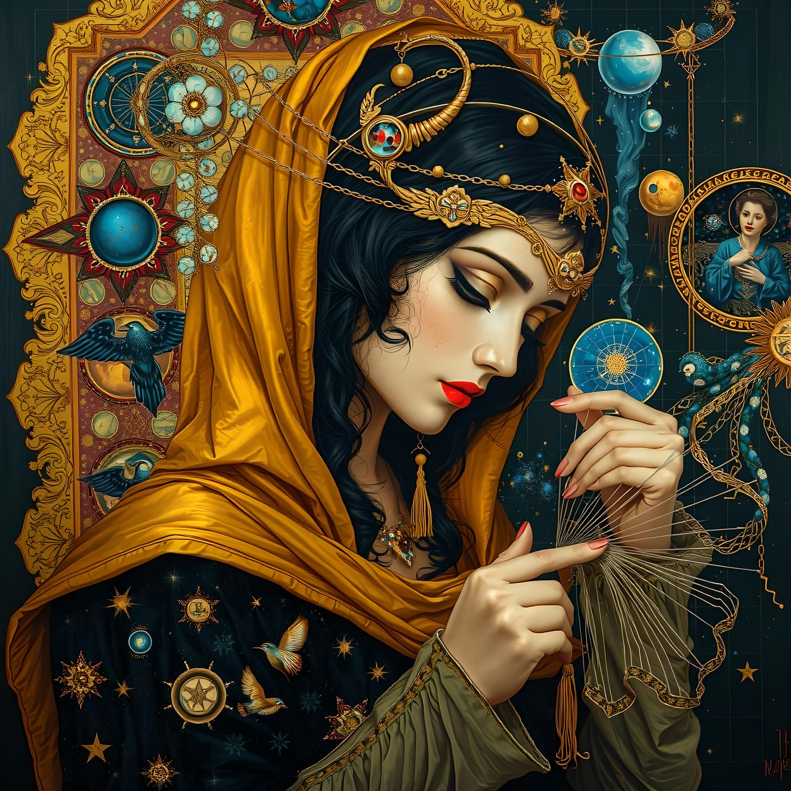 Celestial Seamstress, whose job is to weave galaxies.