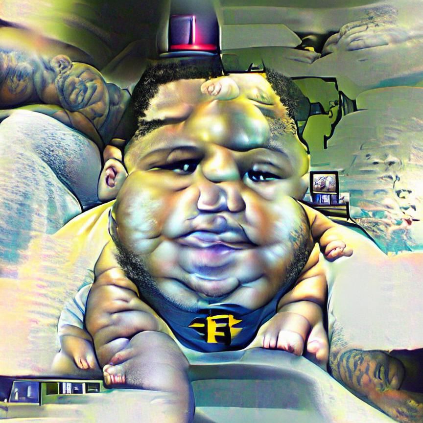 AI Interpretation of an Overweight Man