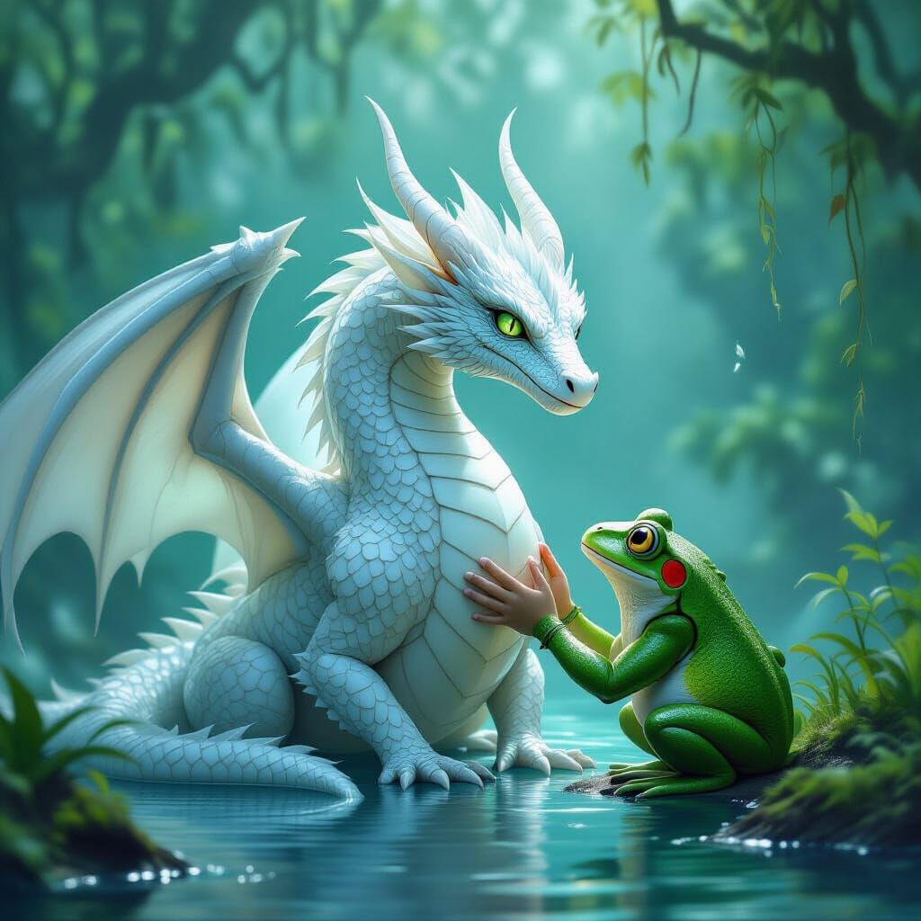 Opalescent Dragon Polished by Frog Caretaker