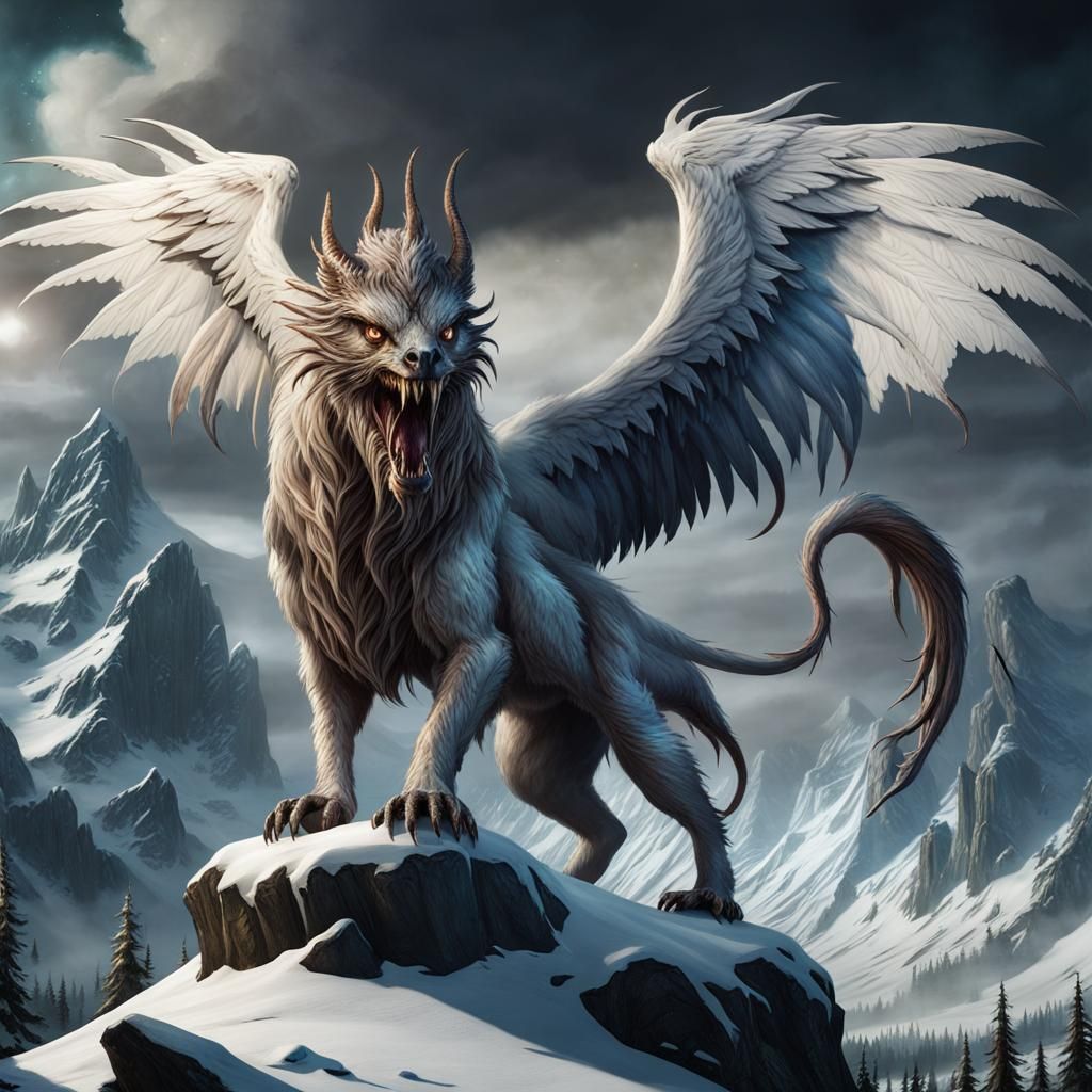 Eldritch Wendigo Griffin: A Gothic Horror Fantasy