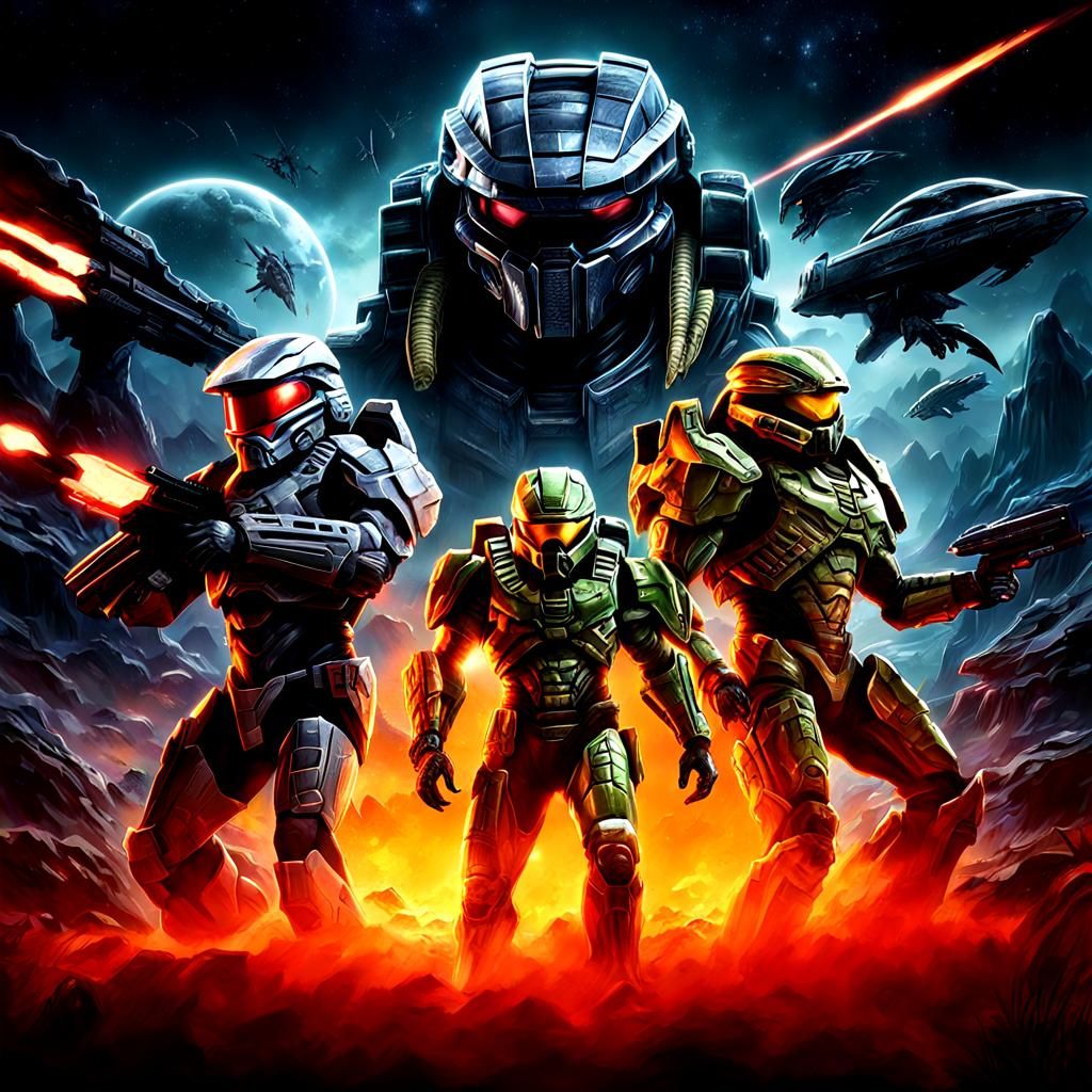 Epic Battle: Master Chief vs Predator vs Alien