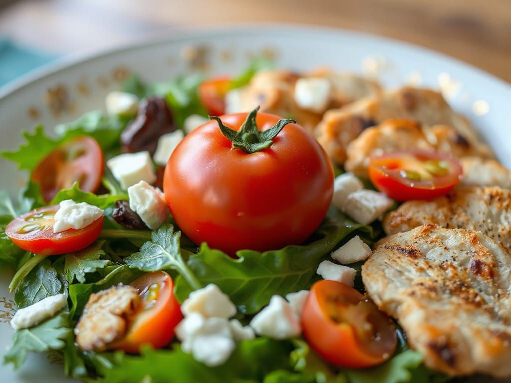 Cherry Tomato Salad: Extreme Close-Up