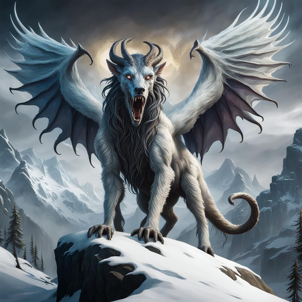 Eldritch Wendigo: A Gothic Horror Artstation Masterpiece