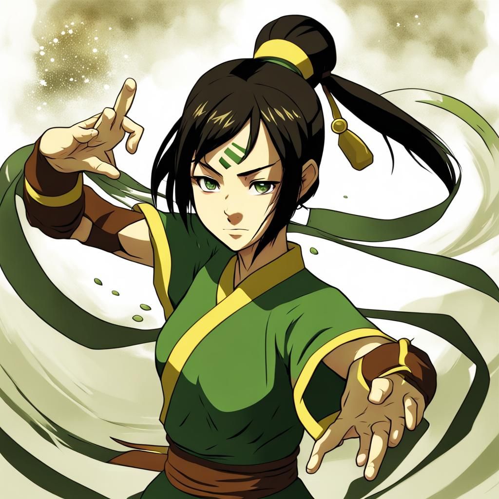 Toph Beifong in Anime Style