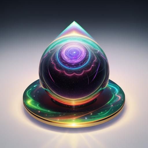 Psychedelic Astral Being in Cosmic Dreamscape