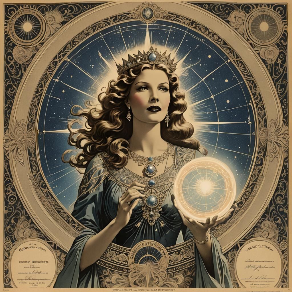 Queen of Liberty Art Deco Stock Certificate