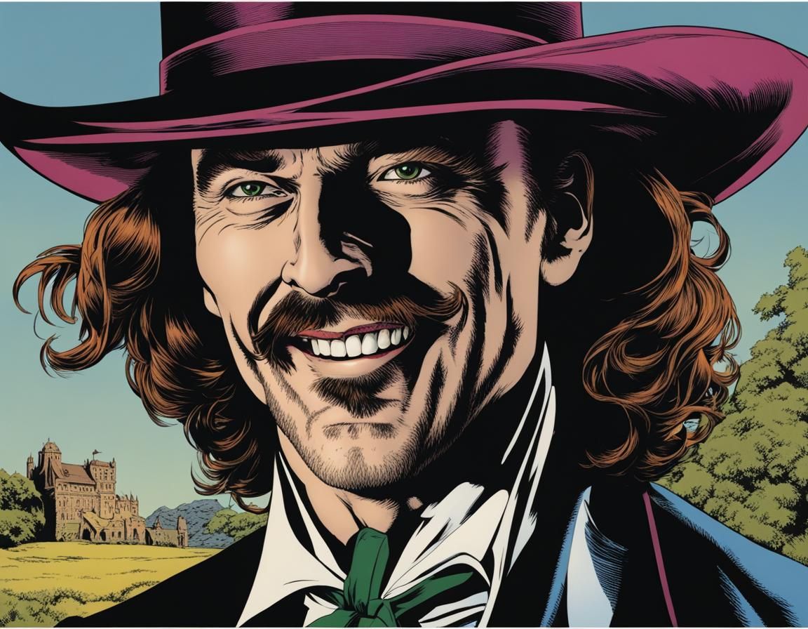 Laughing Cavalier in Comic Book Style