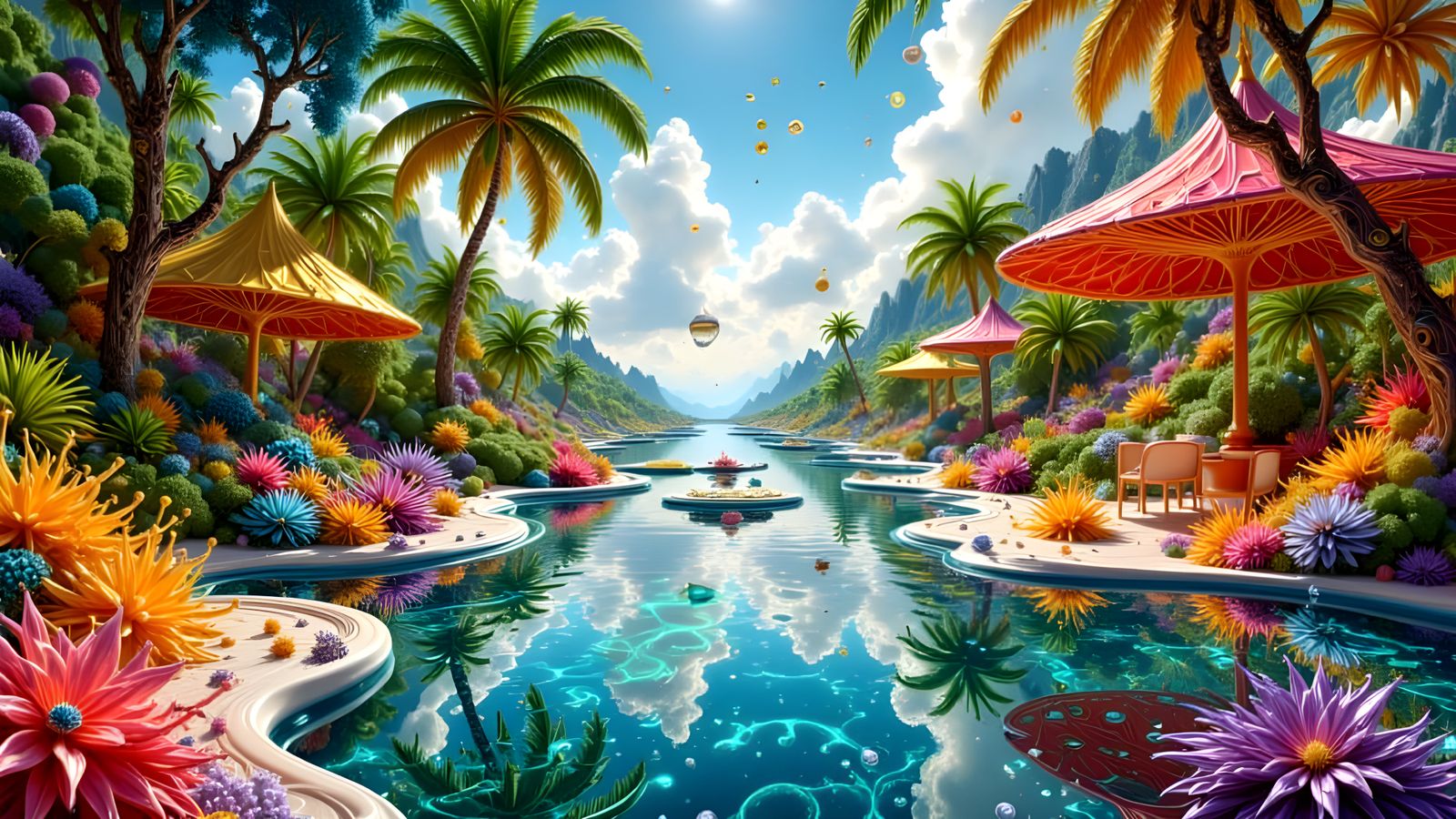 Hyperrealistic Surreal Tropical Getaway in Belize