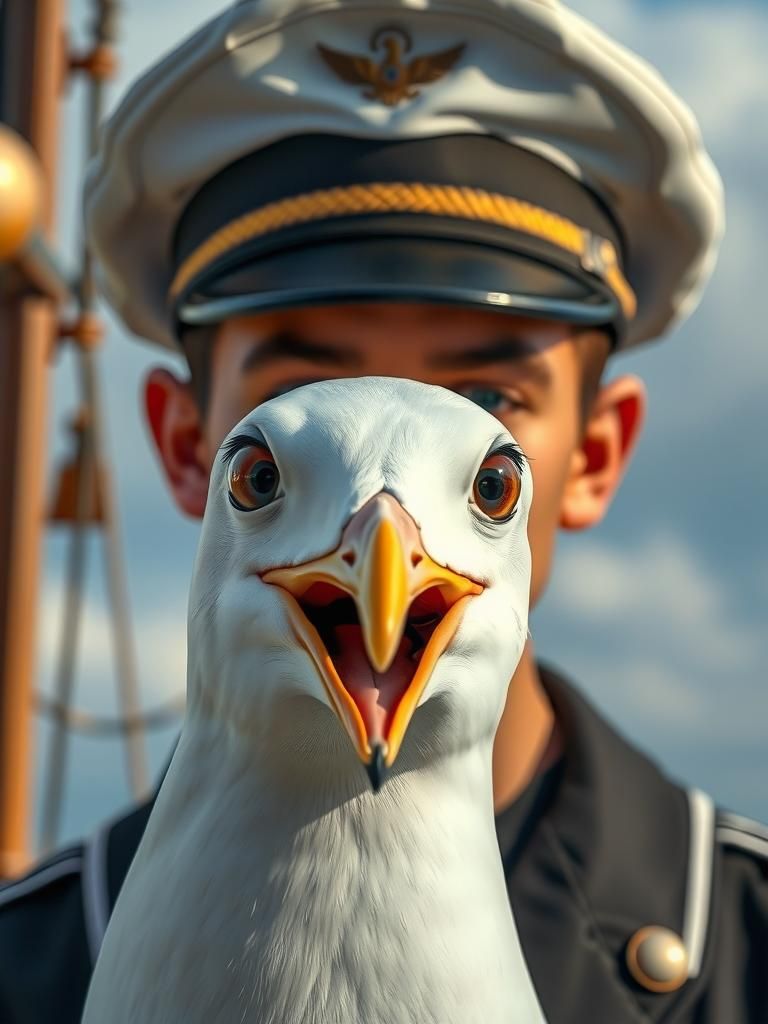 Portrait of ̶t̶h̶e̶ ̶C̶a̶p̶t̶a̶i̶n̶ ̶... a seagull