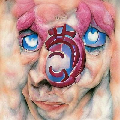 Regal Crimson King in a Surreal Setting