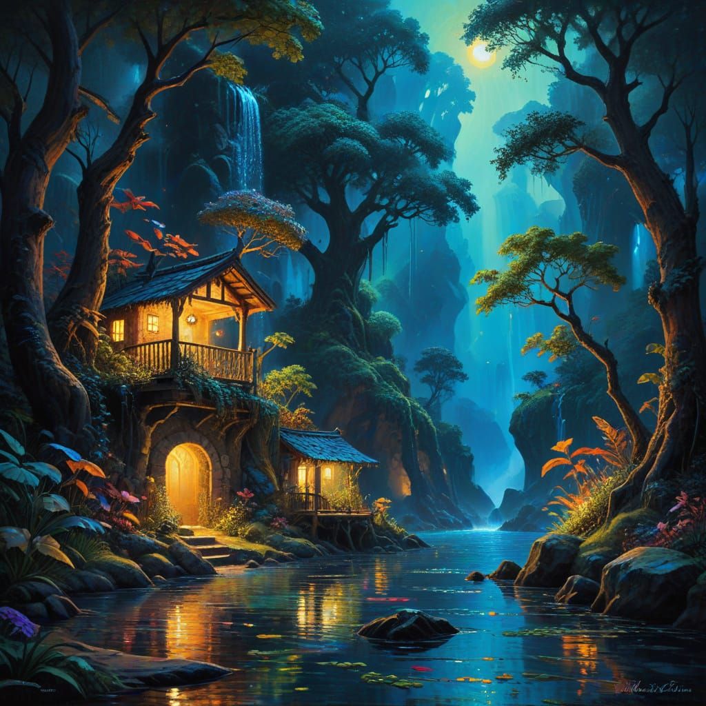 Miniature Rainforest Thrives Inside Refrigerator, as Impasto...