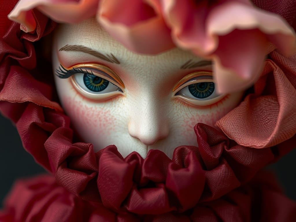 Dreamy Figure in Organdy and Crinoline