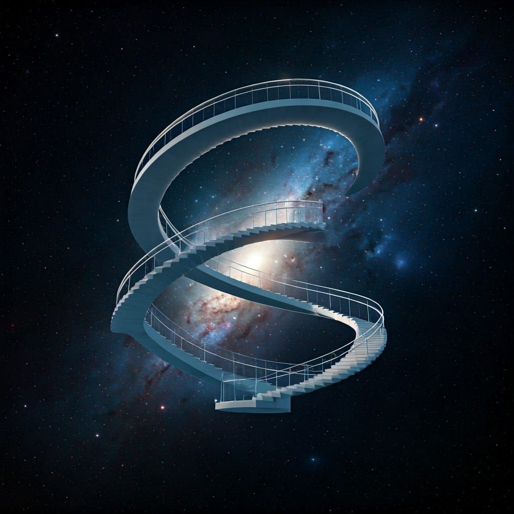 Cosmic Staircase Twists Through the Void