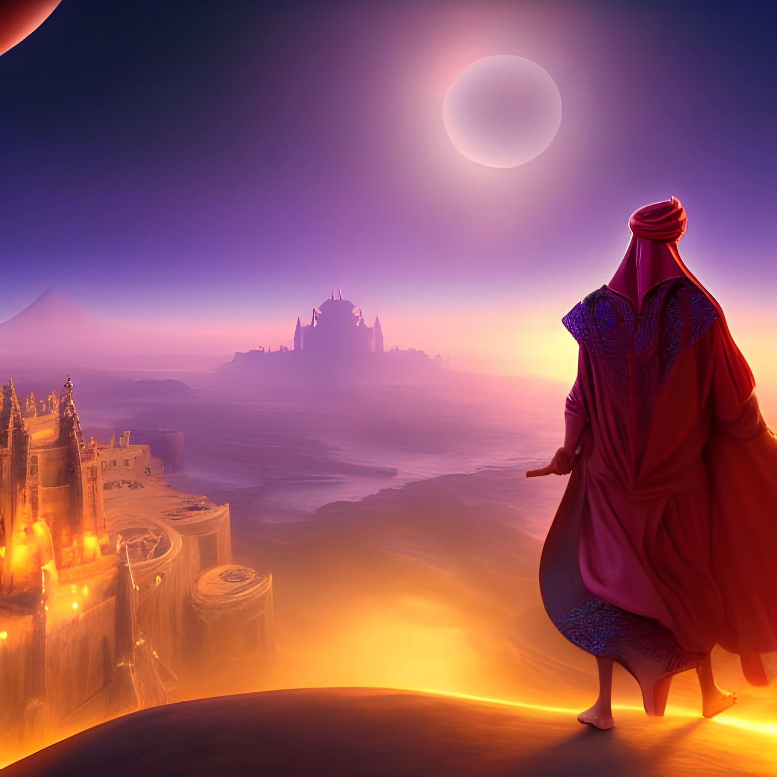 Fantastical Arabian Nights with Cosmic Powers