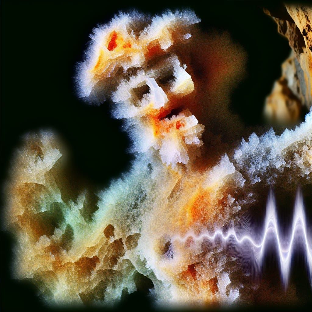 Frostwork Speleothem Dancer in Natural Theatre