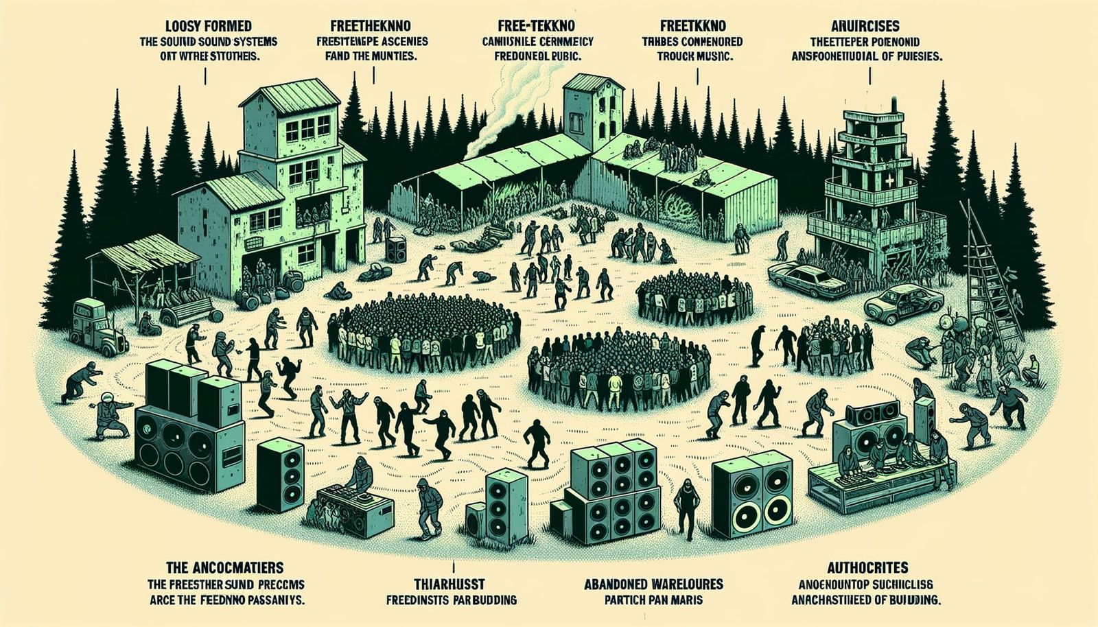 Freetekno Cultural Movement Visual Representation