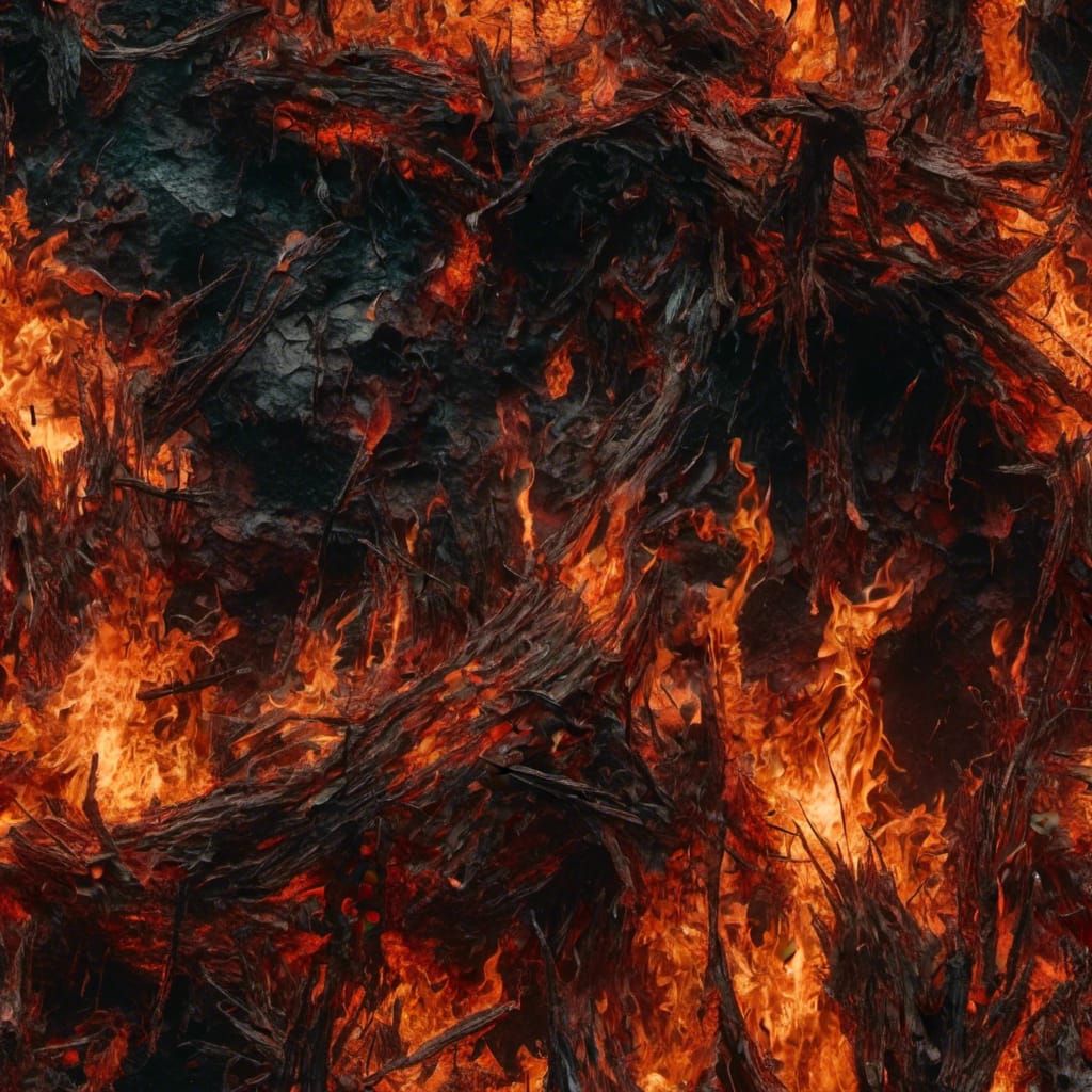 Intense Fire Flames in High Definition