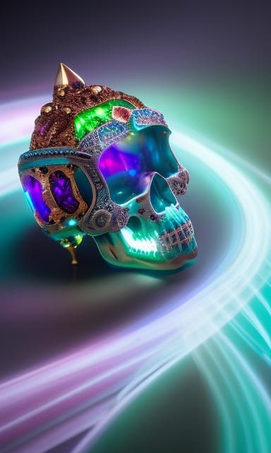 Psychedelic Fantasy Skeletons and Spirits