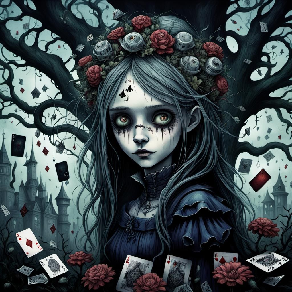 Dark Alice in Wonderland: A Surreal Vision