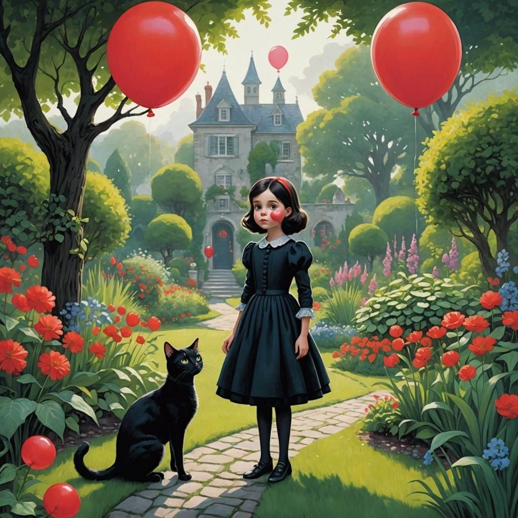 Alice and Tom, enjoying the magical garden.