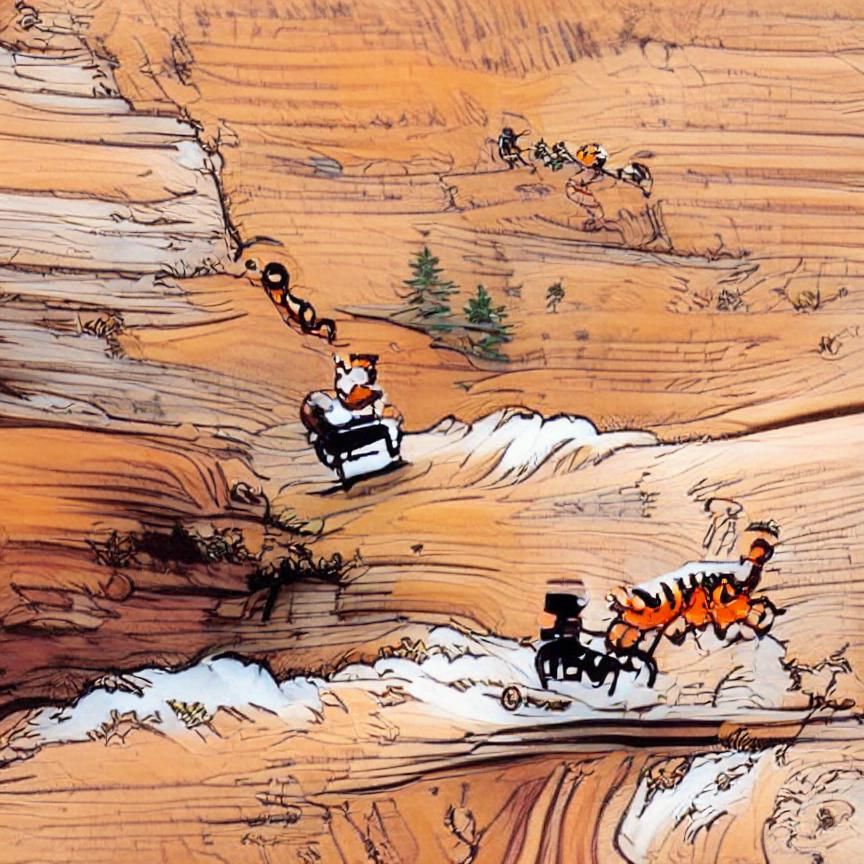 Calvin and Hobbes Wagon Ride