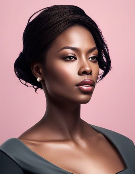 Detailed Portrait of a Beautiful Woman in Volumetric Lightin...