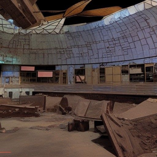 Ruined Movie Set: Western Space Opera