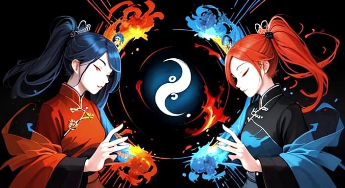 The Harmonious Balance of Yin and Yang in Vibrant Colors