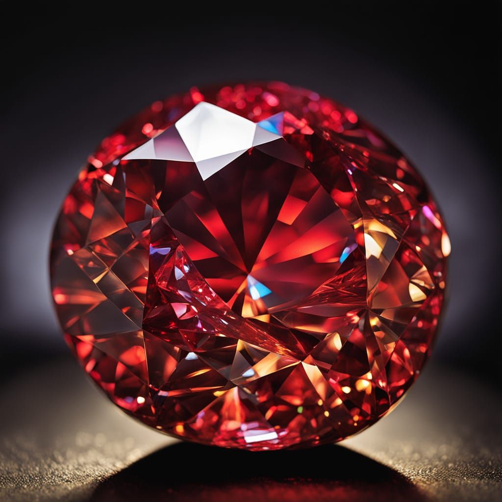 Luxurious Ruby Apple Still Life in Hyper-Realistic Style