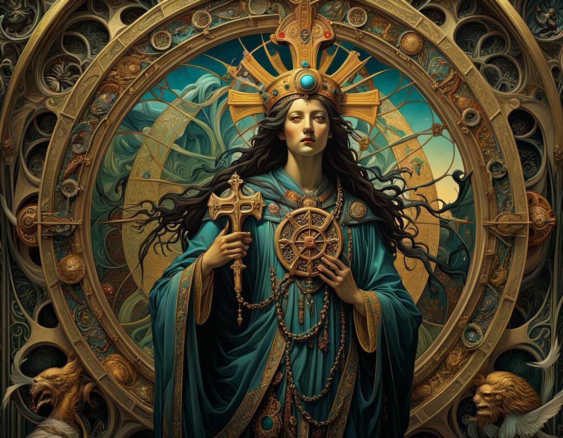 Praelatura Sanctae Crucis: Art Nouveau Digital Painting