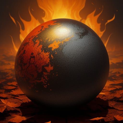 Surreal Emberpod Egg in Dramatic, Warm Lighting