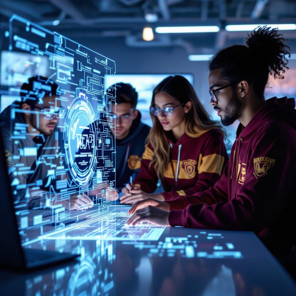 Cybersecurity Students Collaborate on Holographic Interface