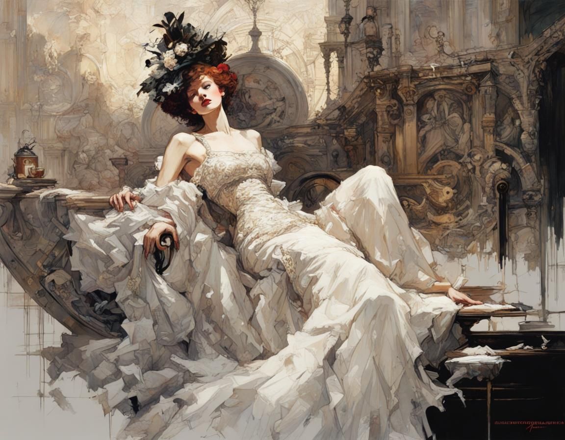 Elegance and Grace: A New Impressionism Artwork