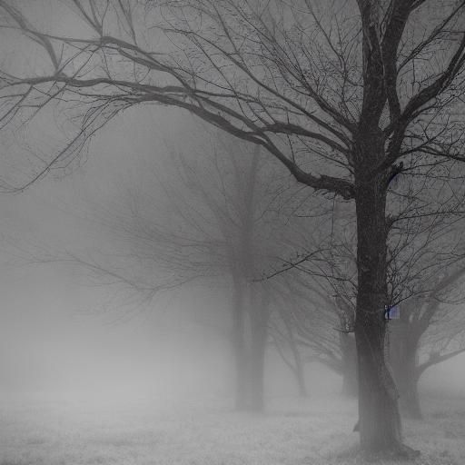 Rainy Forest Scene with Cinematic Lighting