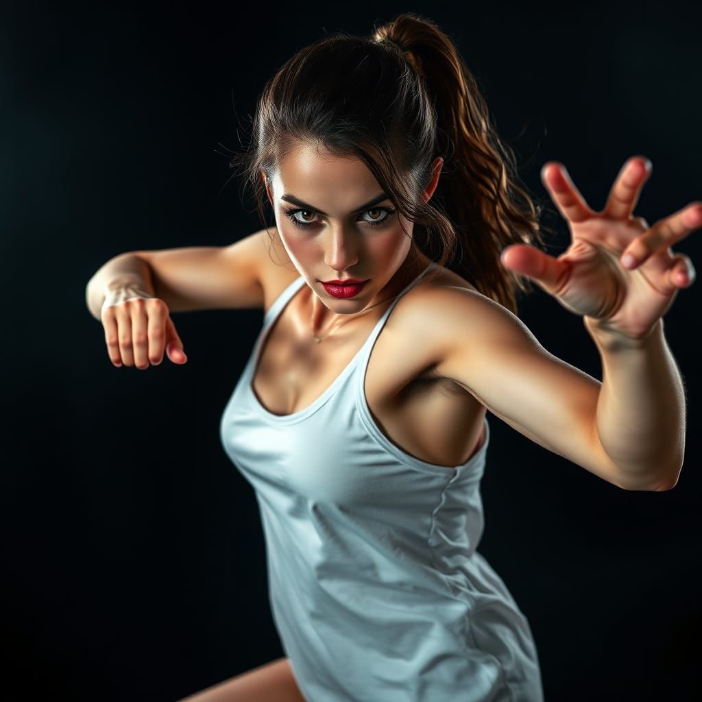 Dynamic Krumping Dance in Photorealistic Style