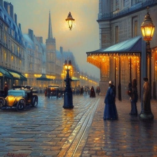Romantic Paris Evening in Belle Epoque Style
