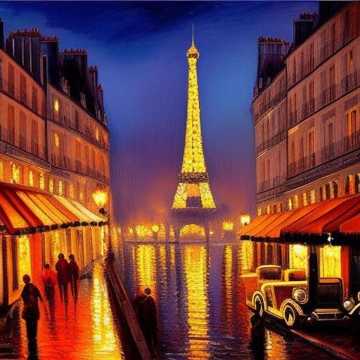 Romantic Paris Evening in Belle Epoque Style