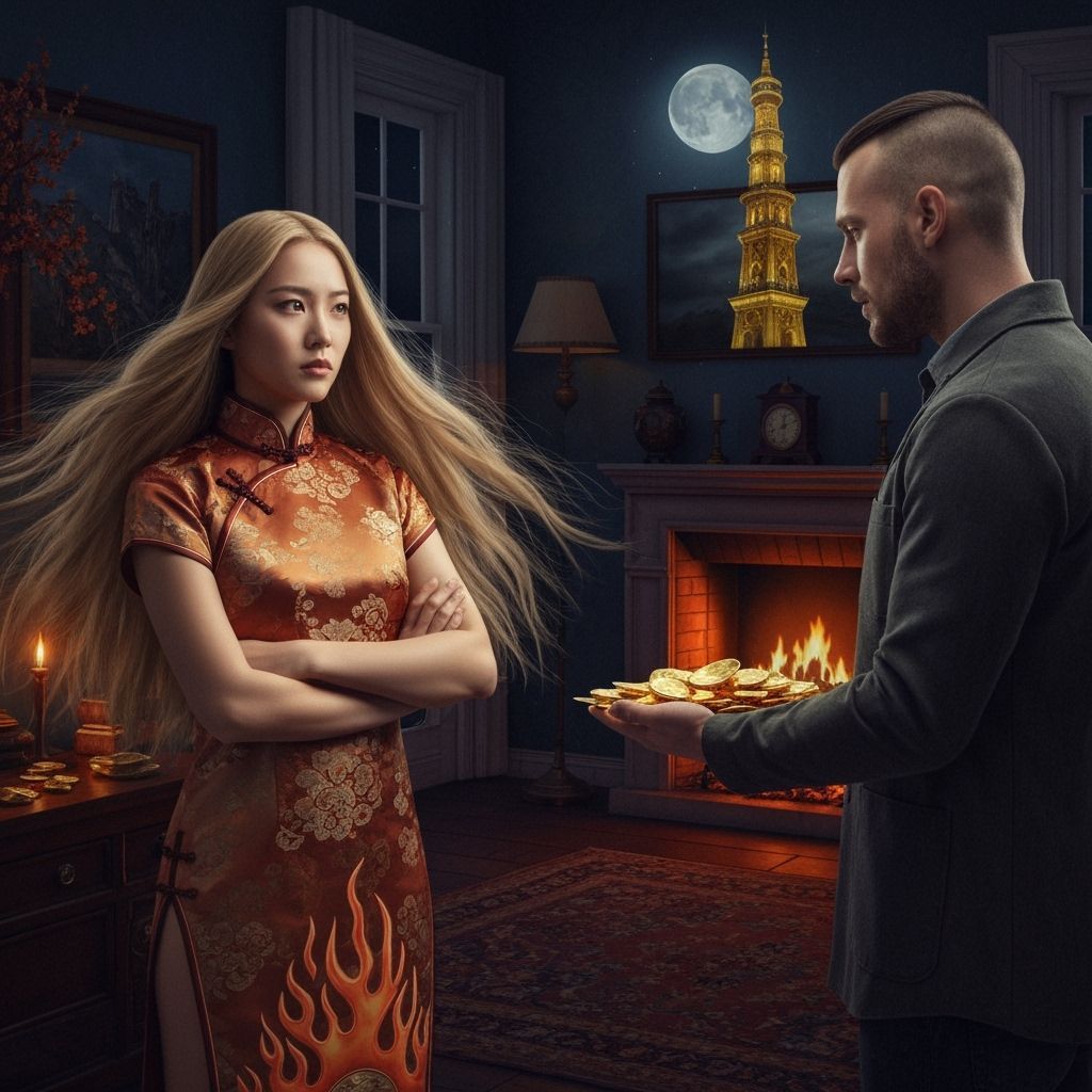 Republican Era Chinese Maiden and Gold Offer