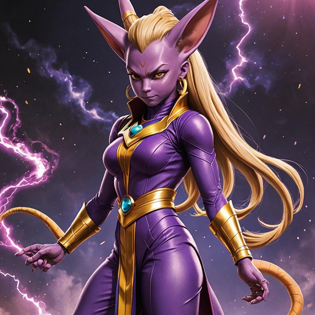 Shakira as Beerus: Digital Fan Art