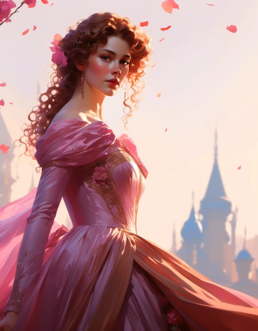 Princess Briar Rose Portrait in Artgerm Style