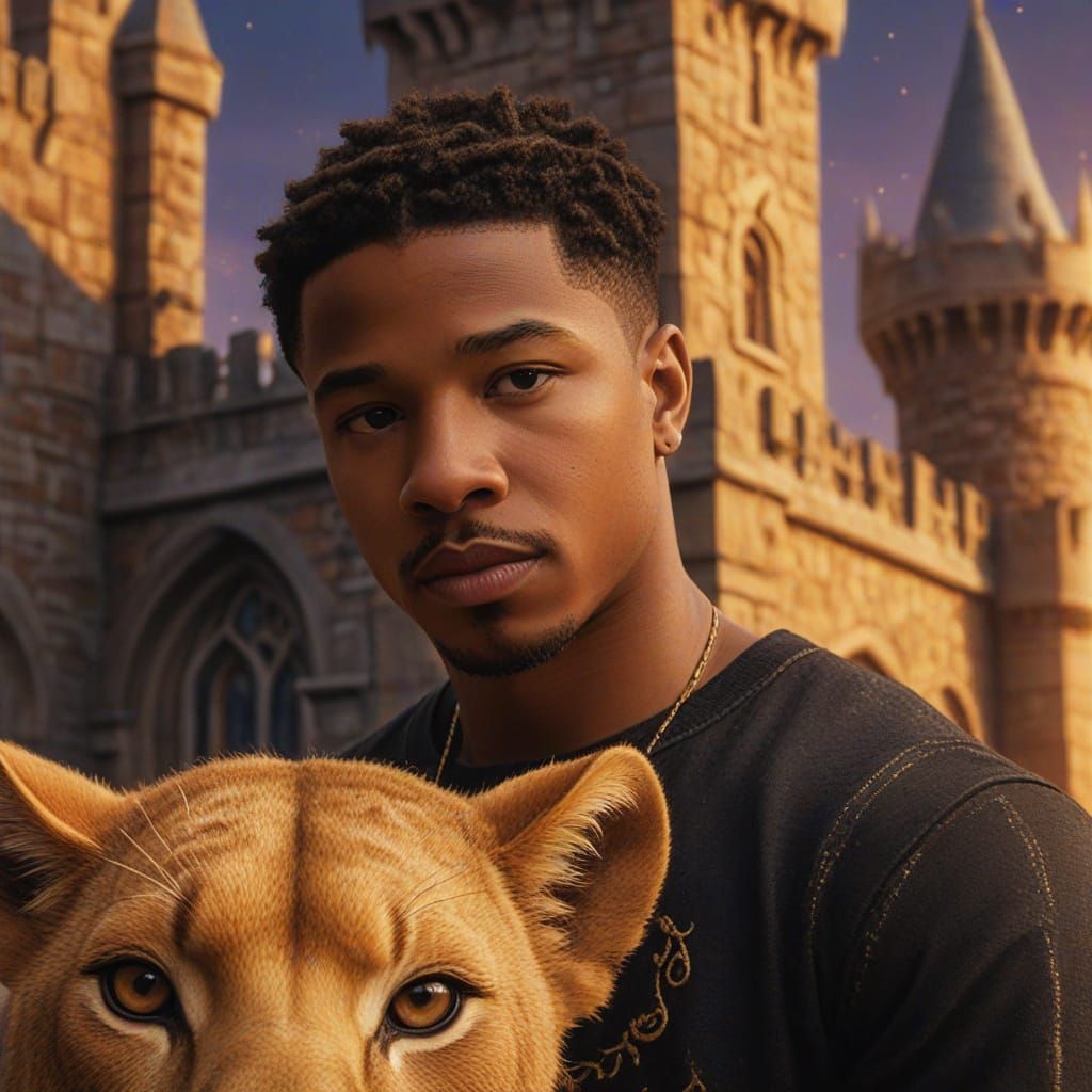 Michael B Jordan as Simba's Son: Gothic Fantasy