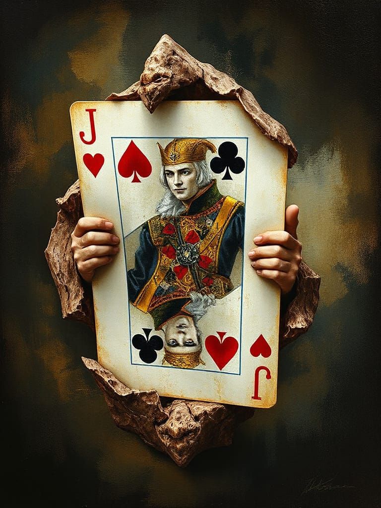 Heroic Jack of Spades Adventurer in Ultra-Realistic Film Sty...