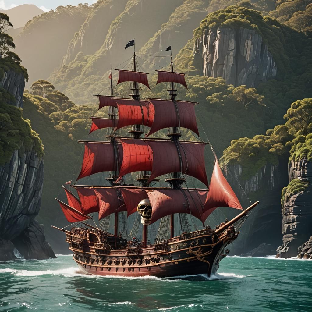 Luxurious Pirate Ship Sails Australian Coast
